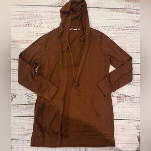 Cyrus Medium Brown Hooded Women's Jacket